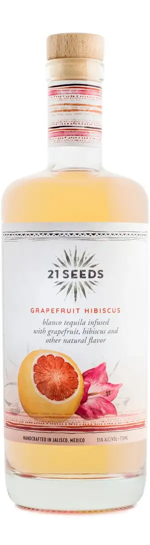 21 Seeds Grapefruit Hibiscus Infused Blanco Tequila 750ml