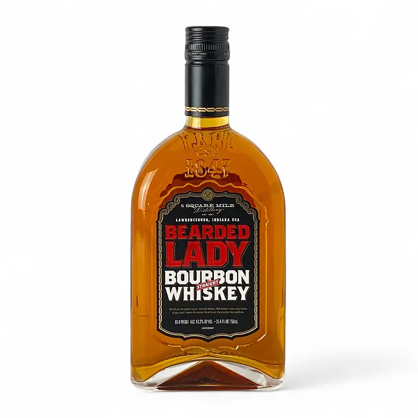 5 Square Mile Distillery Bearded Lady American Bourbon Whiskey 750ml
