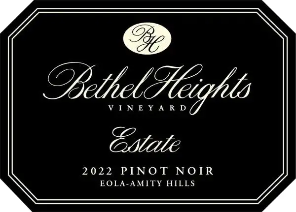 Bethel Heights Estate Grown Pinot Noir 2022-750ml