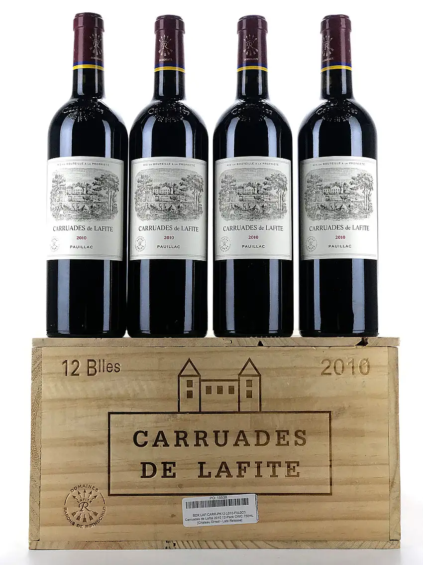 2010 Carruades de Lafite, Pauillac, Case of 12 btls, [Chateau Direct - Late Release]