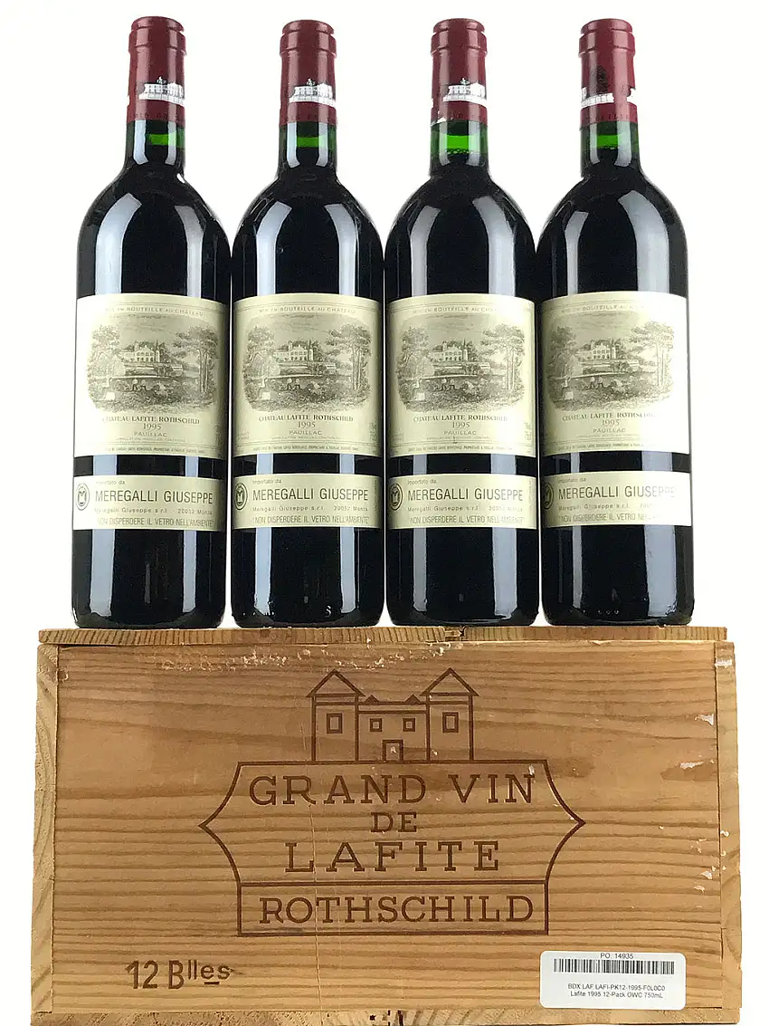 1995 Chateau Lafite Rothschild, Pauillac, Case of 12 btls