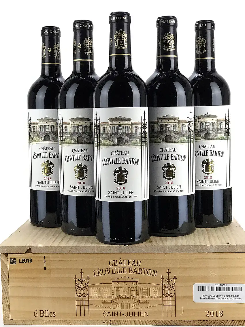 2018 Chateau Leoville Barton, Saint-Julien, Case of 6 btls