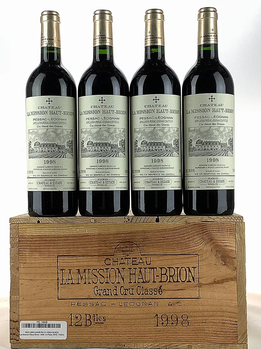 1998 Chateau La Mission Haut-Brion, Pessac-Leognan, Case of 12 btls