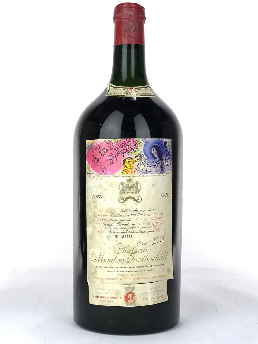 1970 Chateau Mouton Rothschild, Pauillac, 4.5ltr [Top Shoulder]