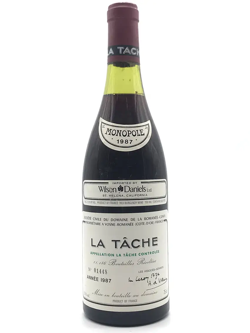 1987 Domaine de la Romanee-Conti, DRC, La Tache Grand Cru, Bottle (750ml) [3cm, Slightly Corroded Capsule]