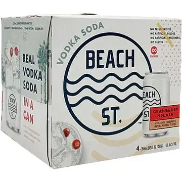 Beach Street Vodka Soda Can 4-Pack