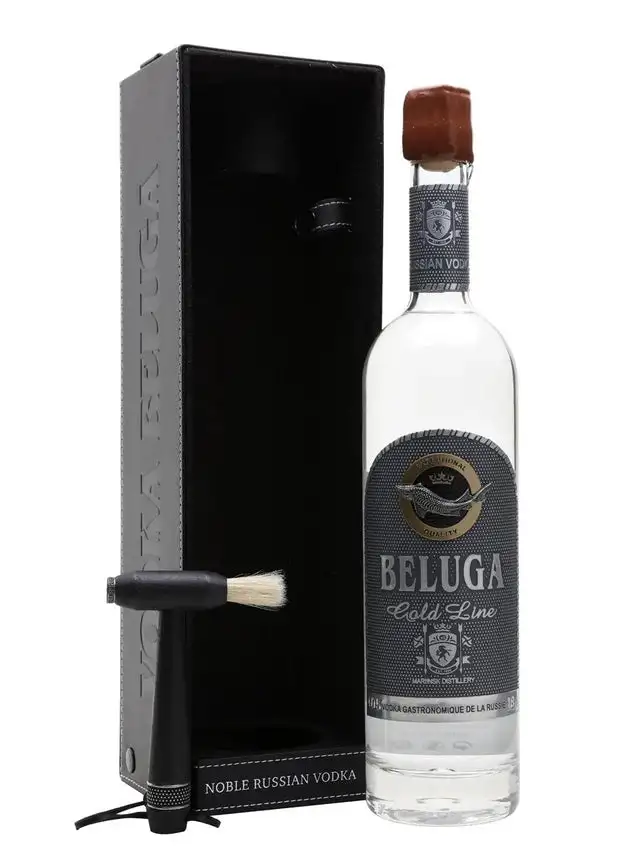 Beluga Gold Line Noble Vodka Wih Leather Case 750ml