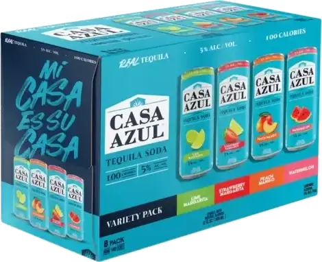 Casa Azul Tequila Soda Variety 8-Pack
