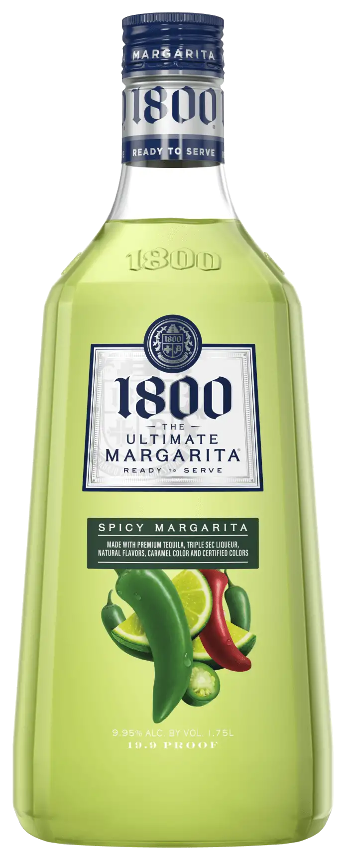 Casa Cuervo 1800 Ultimate Margarita Jalapeno Lime Spicy Cocktail 1.75Lt