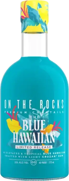 OTR On The Rocks Premium Cocktails The Blue Hawaiian 375ml