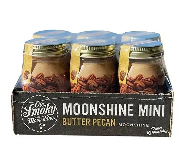 Ole Smoky Butter Pecan Moonshine 50ml Bottle 6-Pack