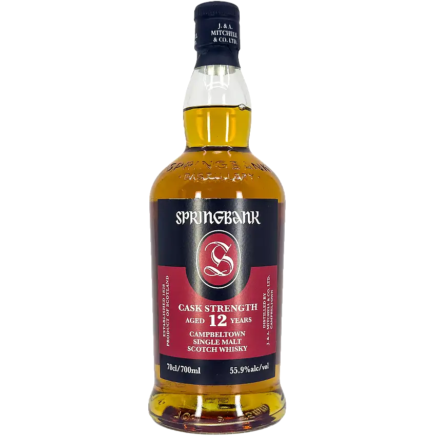 Springbank 12 Year Old Cask Strength Single Malt Scotch Whisky, Campbeltown, Scotland