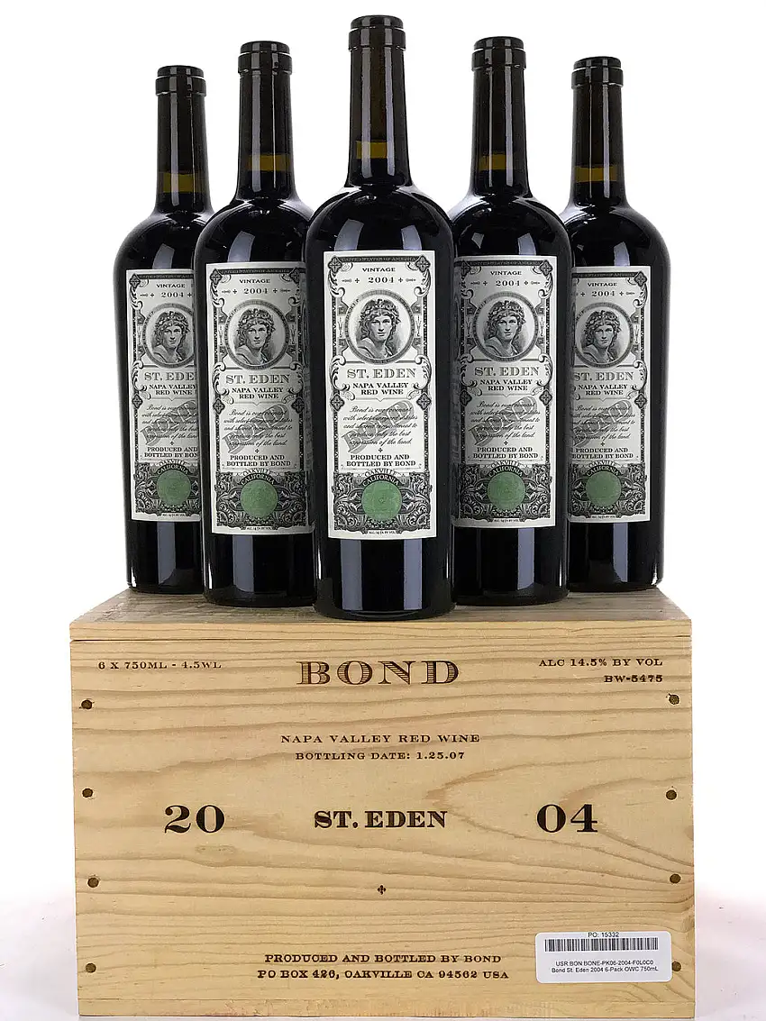 2004 Bond, St Eden, Napa Valley, Case of 6 btls