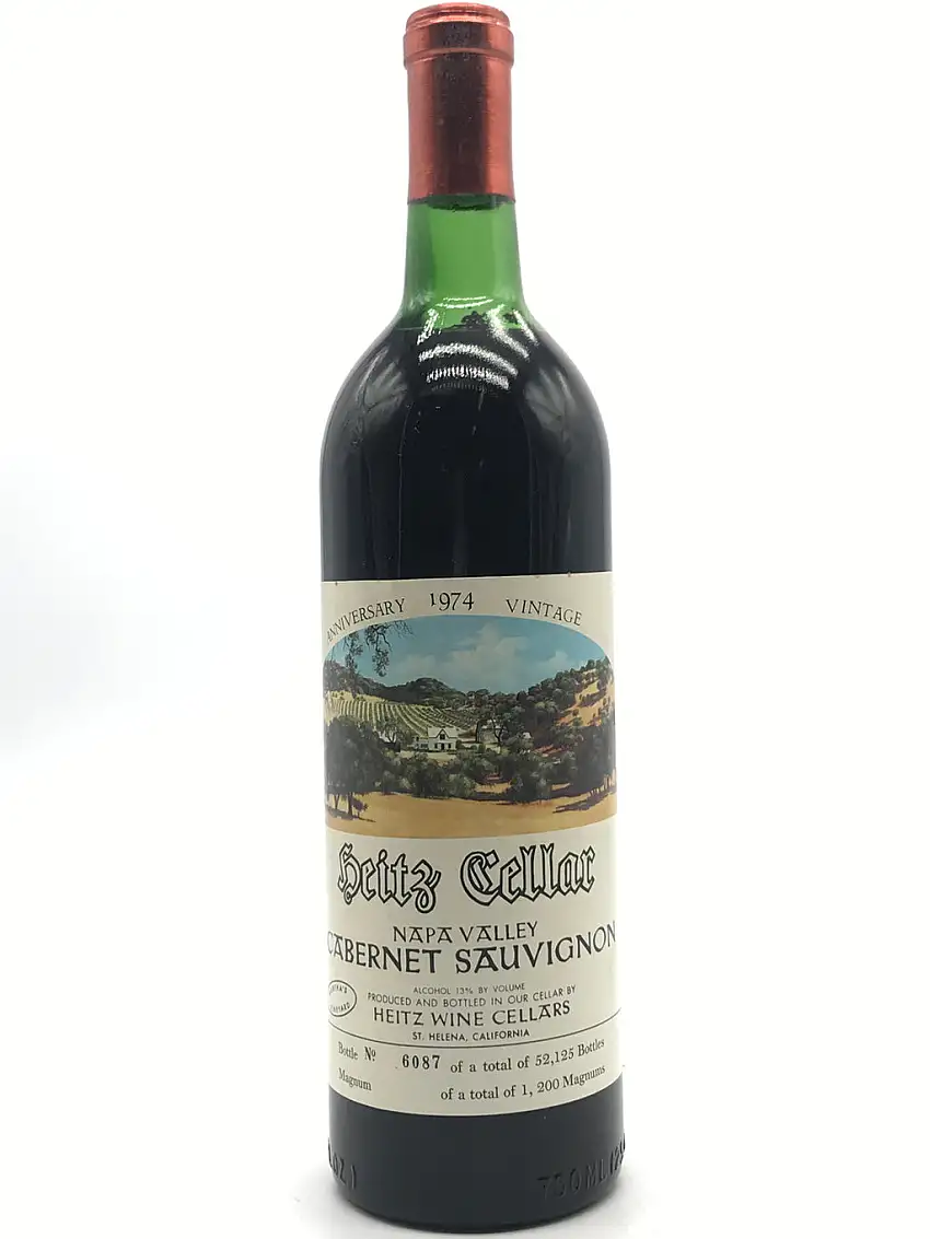 1974 Heitz Cellar, Martha's Vineyard Cabernet Sauvignon, Napa Valley, Bottle (750ml), [High Shoulder]