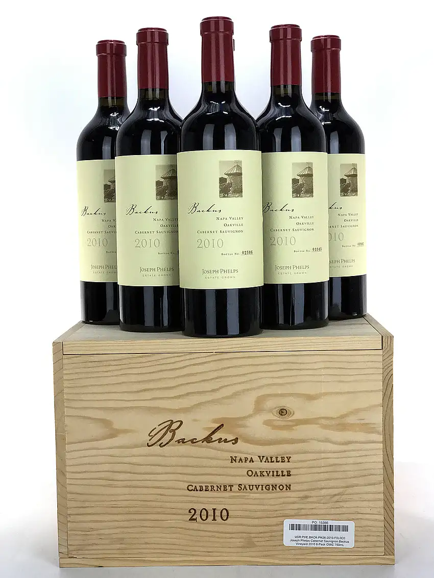 2010 Joseph Phelps, Backus Vineyard Cabernet Sauvignon, Oakville, Case of 6 btls