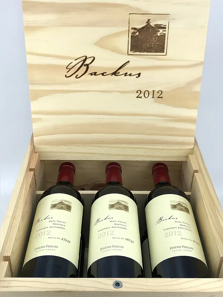 2012 Joseph Phelps, Backus Vineyard Cabernet Sauvignon, Oakville, Case of 6 btls