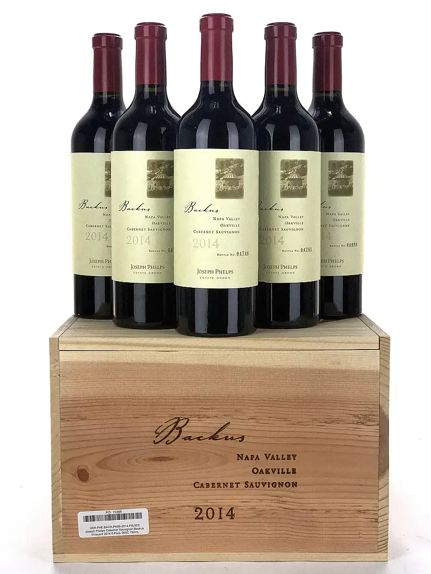 2014 Joseph Phelps, Backus Vineyard Cabernet Sauvignon, Oakville, Case of 6 btls