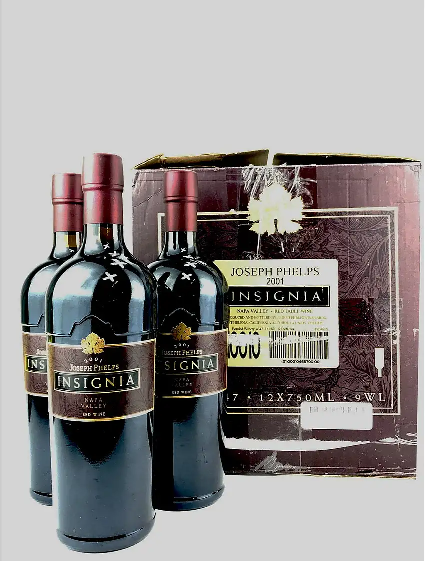 2001 Joseph Phelps, Insignia, Napa Valley, Case of 12 btls