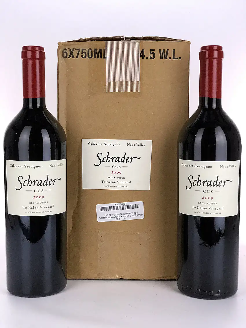 2009 Schrader Cellars, CCS Beckstoffer To Kalon Vineyard Cabernet Sauvignon, Napa Valley, Case of 6 btls
