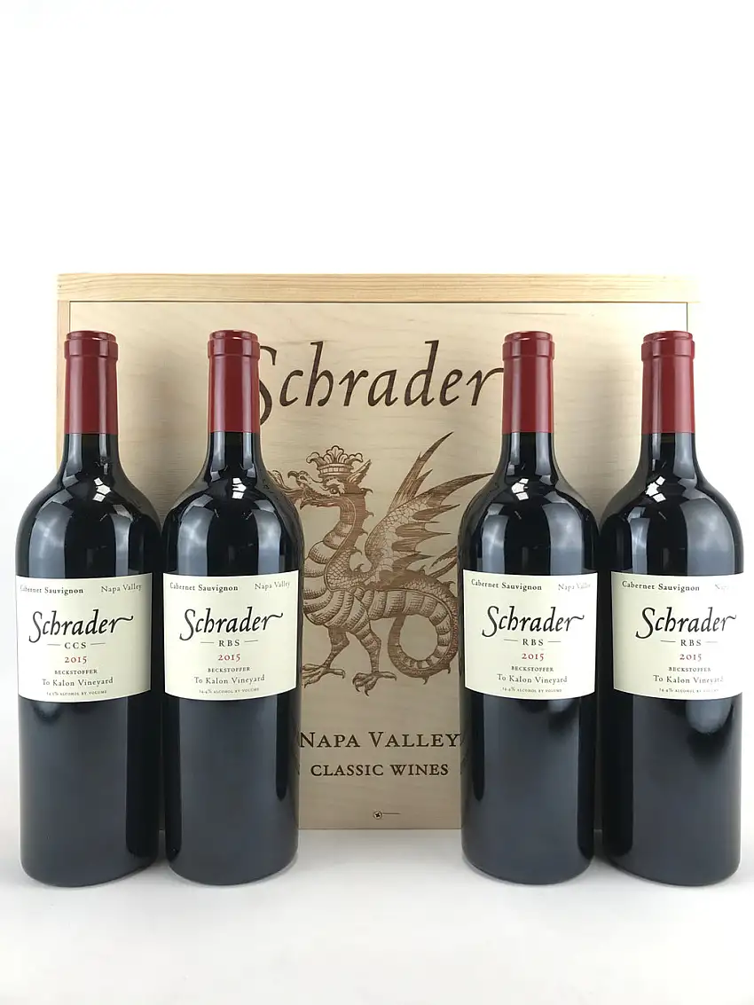 2015 Schrader Cellars, Assortment Case, Napa Valley, Case of 4 Btls [CCS, 3 RBS]