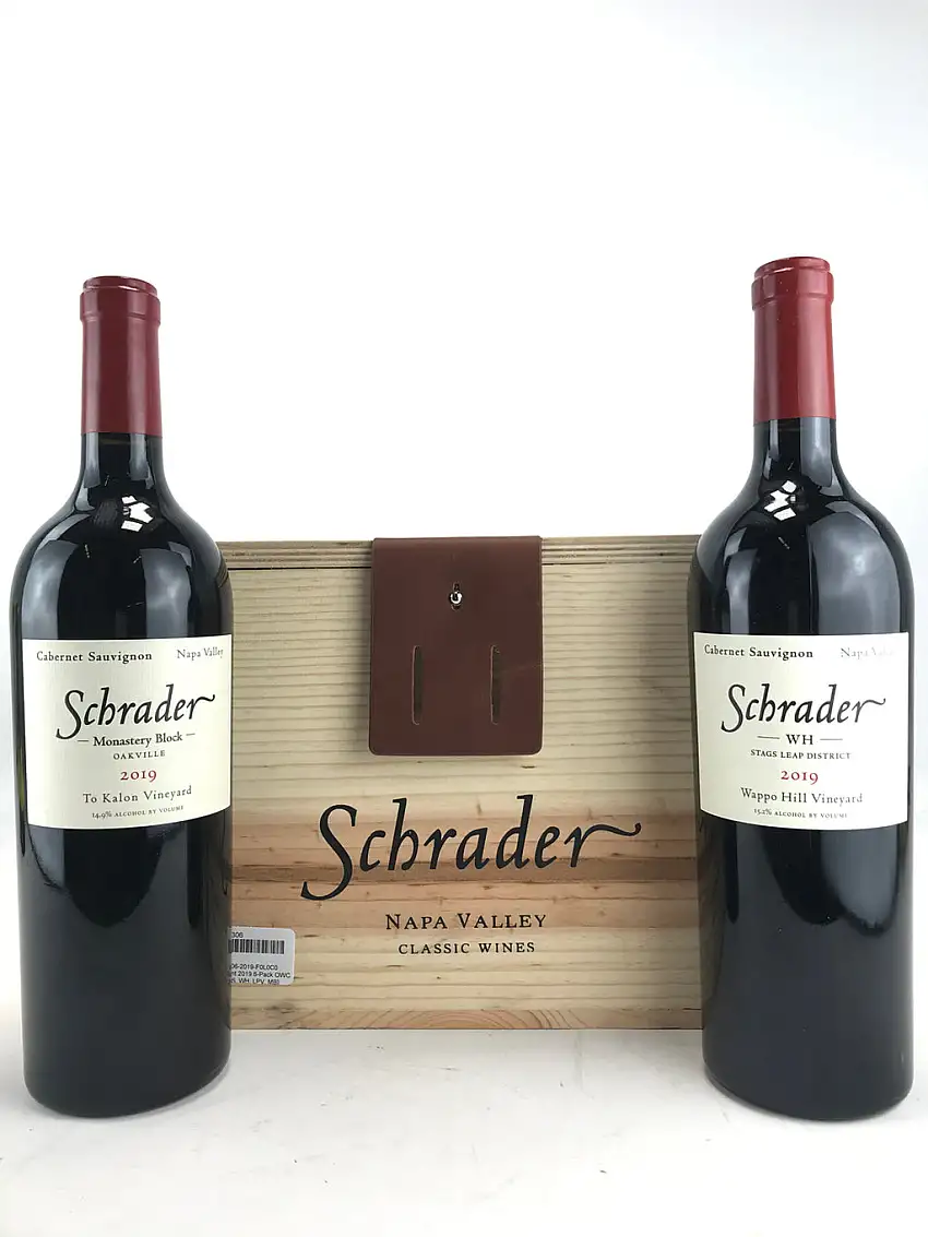 2019 Schrader Cellars, Cellar Assortment Case, California, Case of 6 btls, [ORIG,CCS,GIII,MB,RBS,T6]