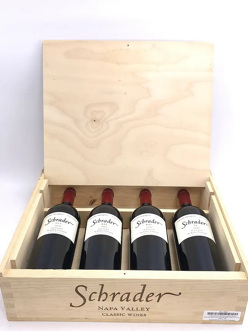 2010 Schrader Cellars, Assortment Case, Napa Valley, Case of 4 Btls [1 GIII, 2 RBS, 1 T6]