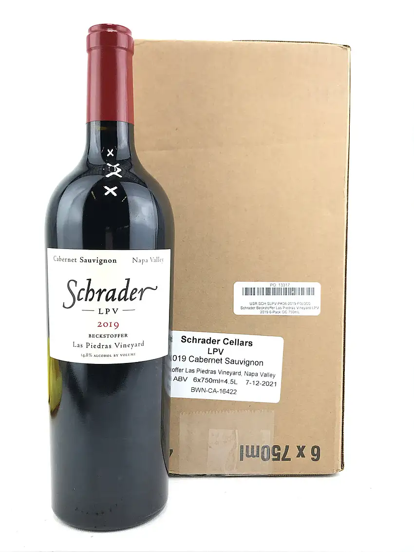 2019 Schrader Cellars, LPV Beckstoffer Las Piedras Vineyard Cabernet Sauvignon, Napa Valley, Case of 6 btls