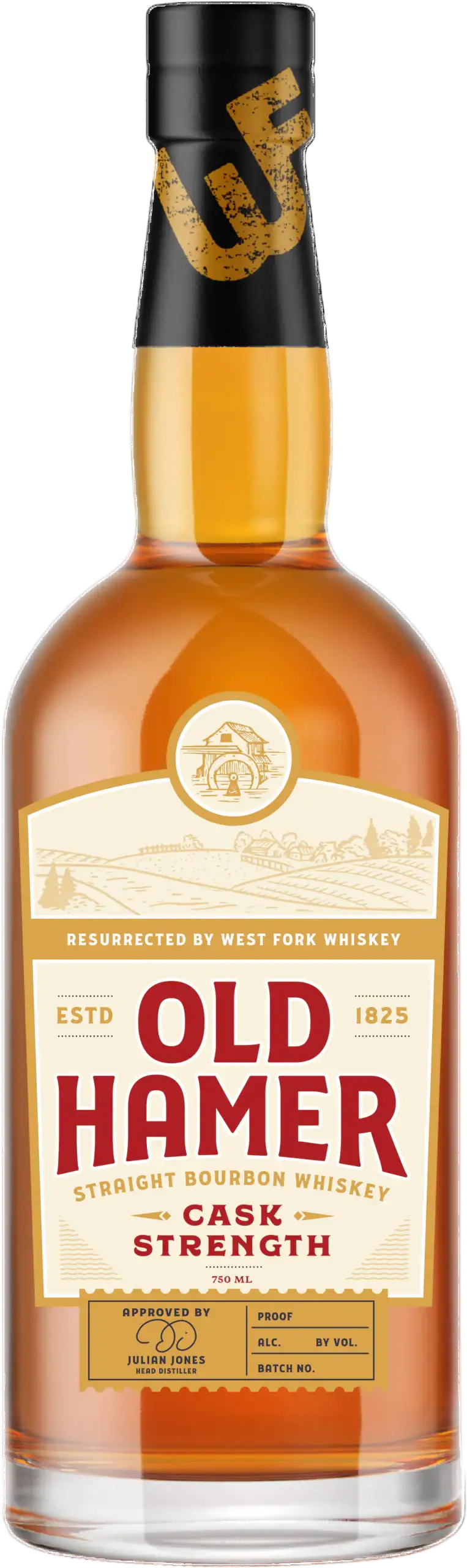 West Fork Whiskey Co. Old Hamer Cask Strength Straight Bourbon Whiskey 750ml