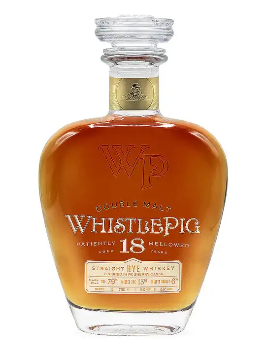 WhistlePig 18 Year Old Double Malt Straight Rye Whiskey 750ml