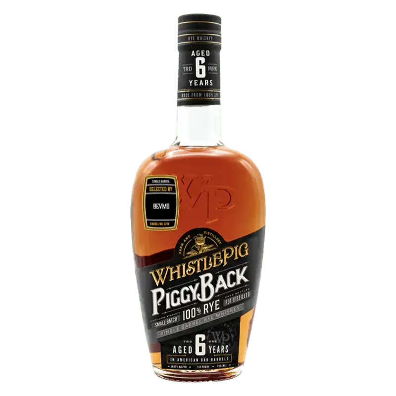WhistlePig Piggy Back 6 Year Old Rye Whiskey 750ml