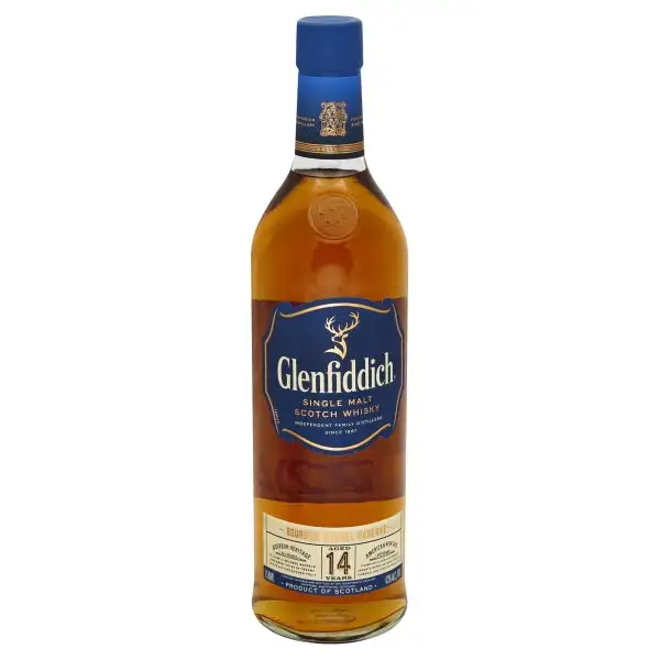 Glenfiddich 14 Year Old Bourbon Barrel Reserve Scotch Whiskey 750mL