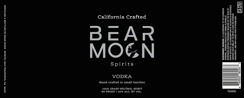 Bear Moon Spirits Vodka