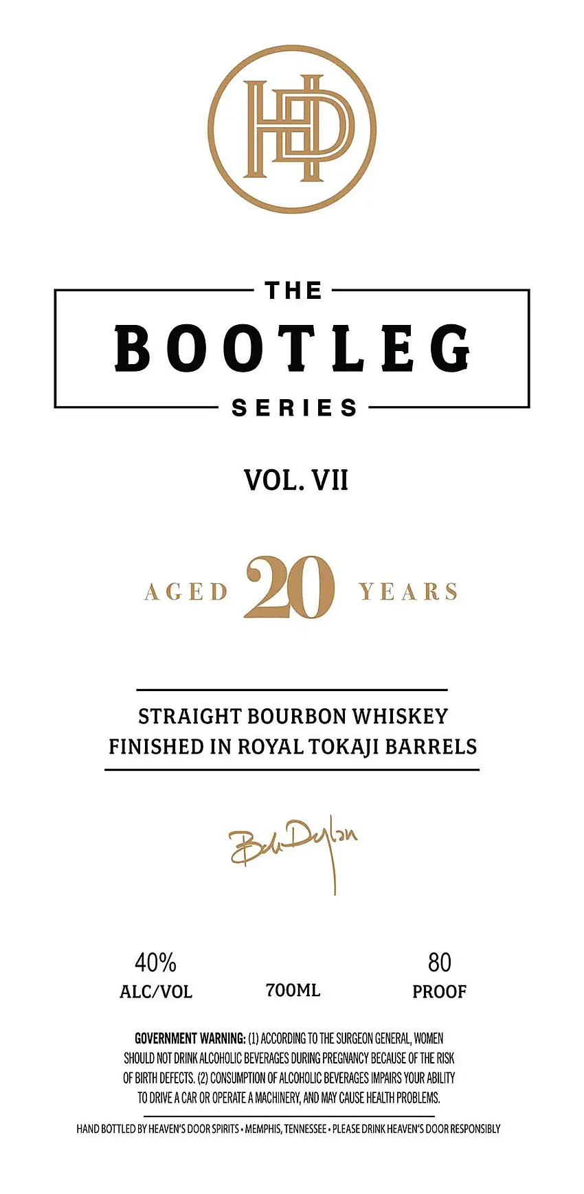Heavens Door The Bootleg Series Vol. VII 20 Year Bourbon Finished in Royal Tokaji Barrels