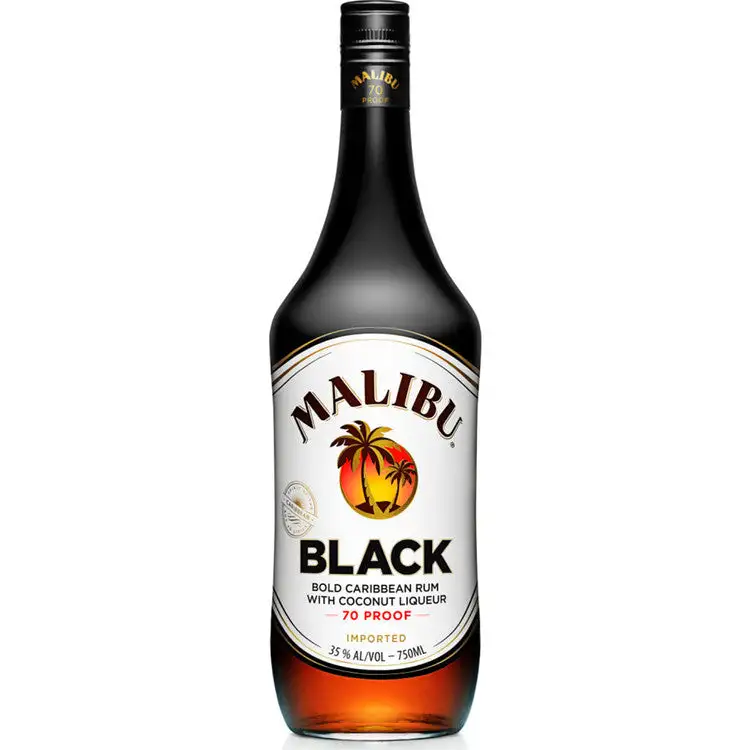 Malibu Coconut Flavored Rum Black 70 1 75L 1.75L