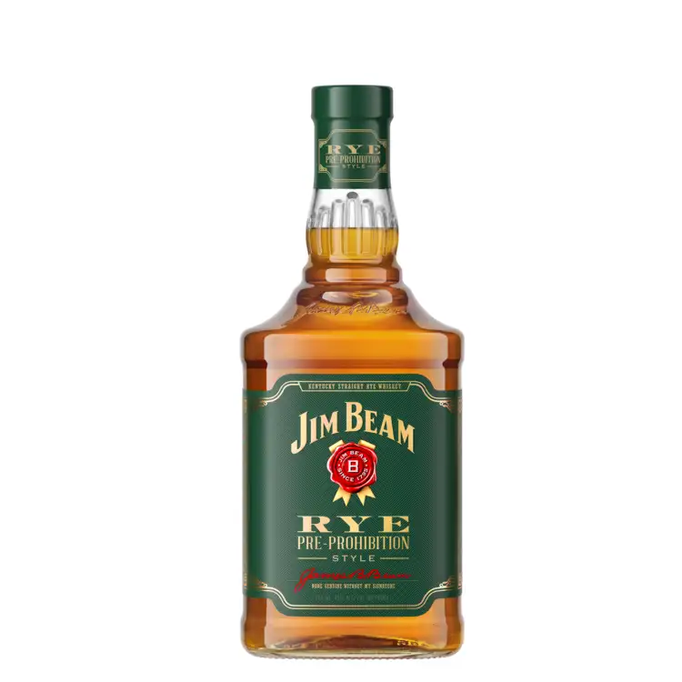 Jim Beam Straight Rye Whiskey Pre Prohibition Style 90 1L