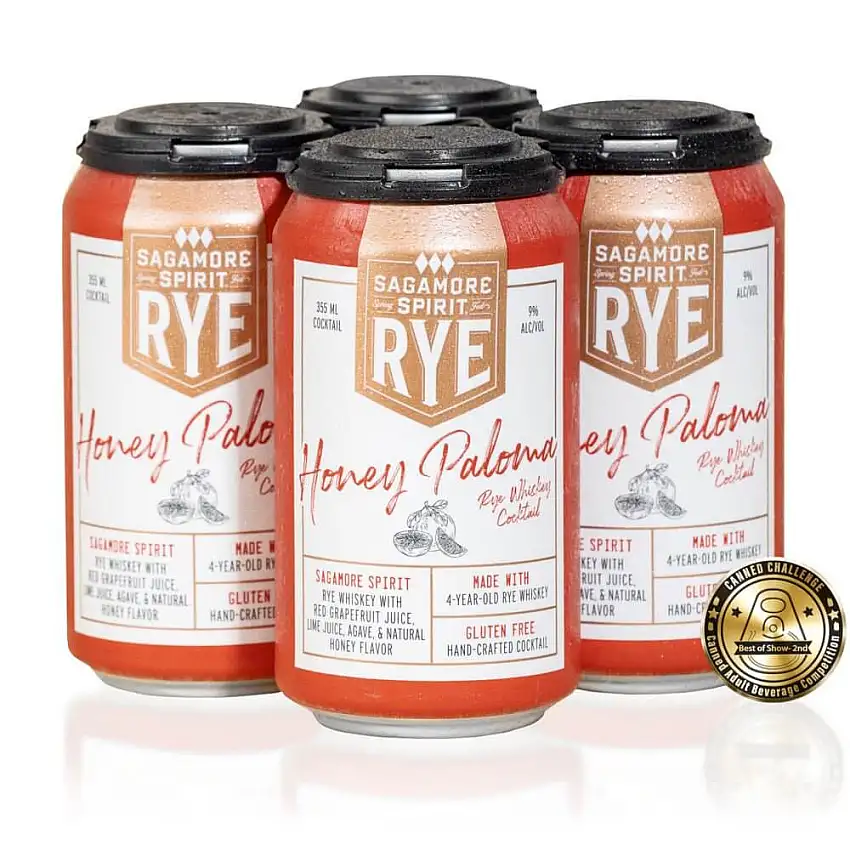 Sagamore Spirit Honey Paloma Canned Cocktail 4PK
