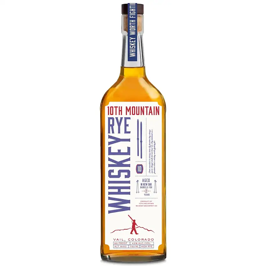 10th Mountain Rye Whiskey - 750ml Bottle