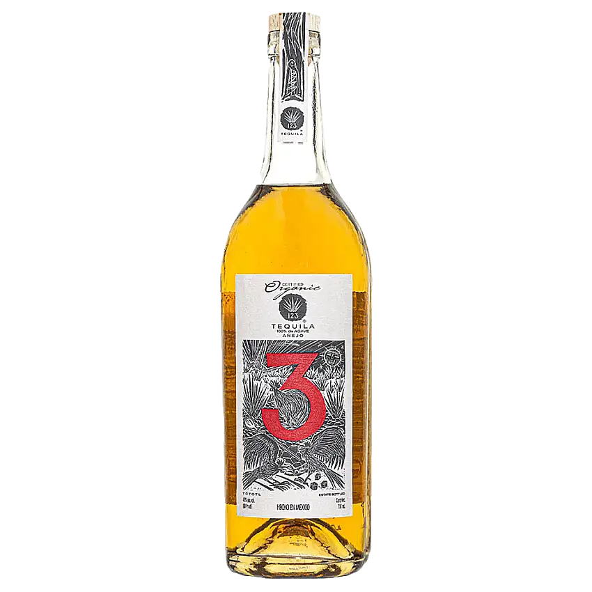 123 Organic Anejo Tequila Tres