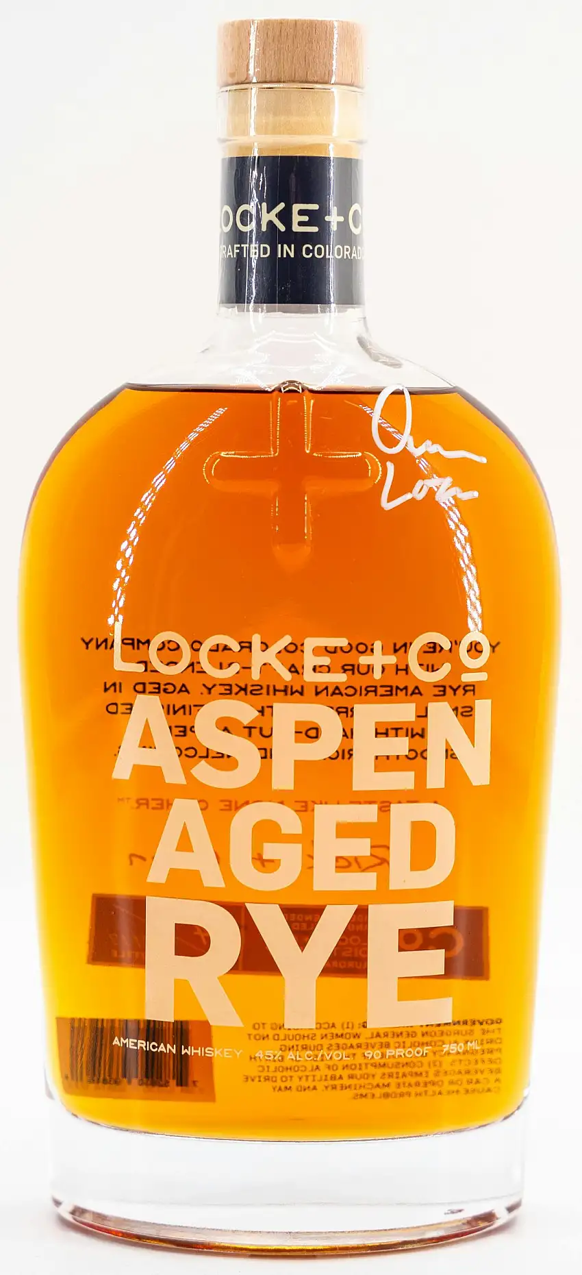 Locke + Co Aspen Aged Rye 750ml