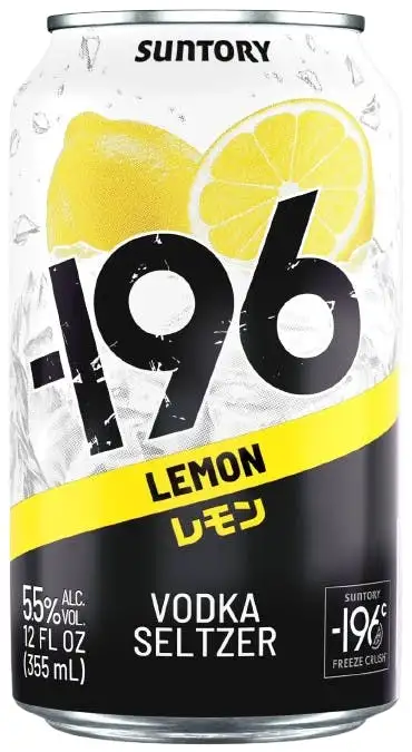 -196 Lemon Vodka Seltzer 4 pack 350ml