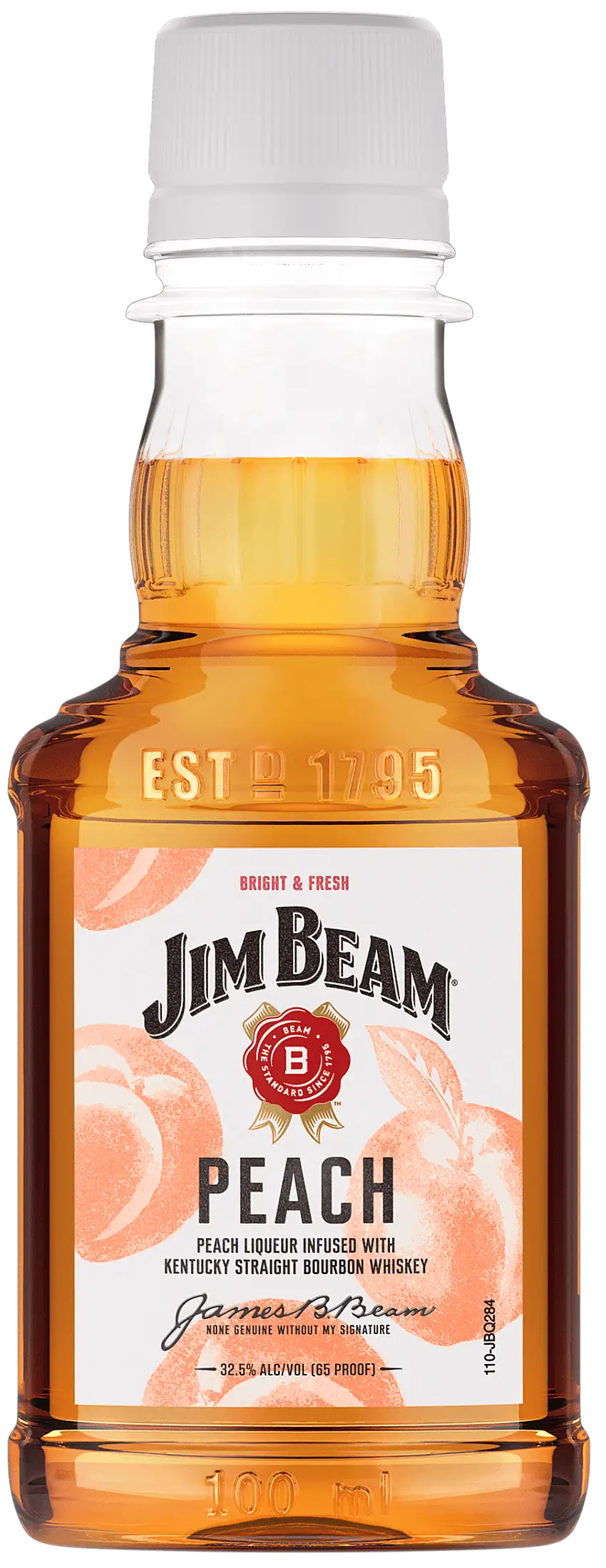 Jim Beam Peach 100ml Plastic Bottle