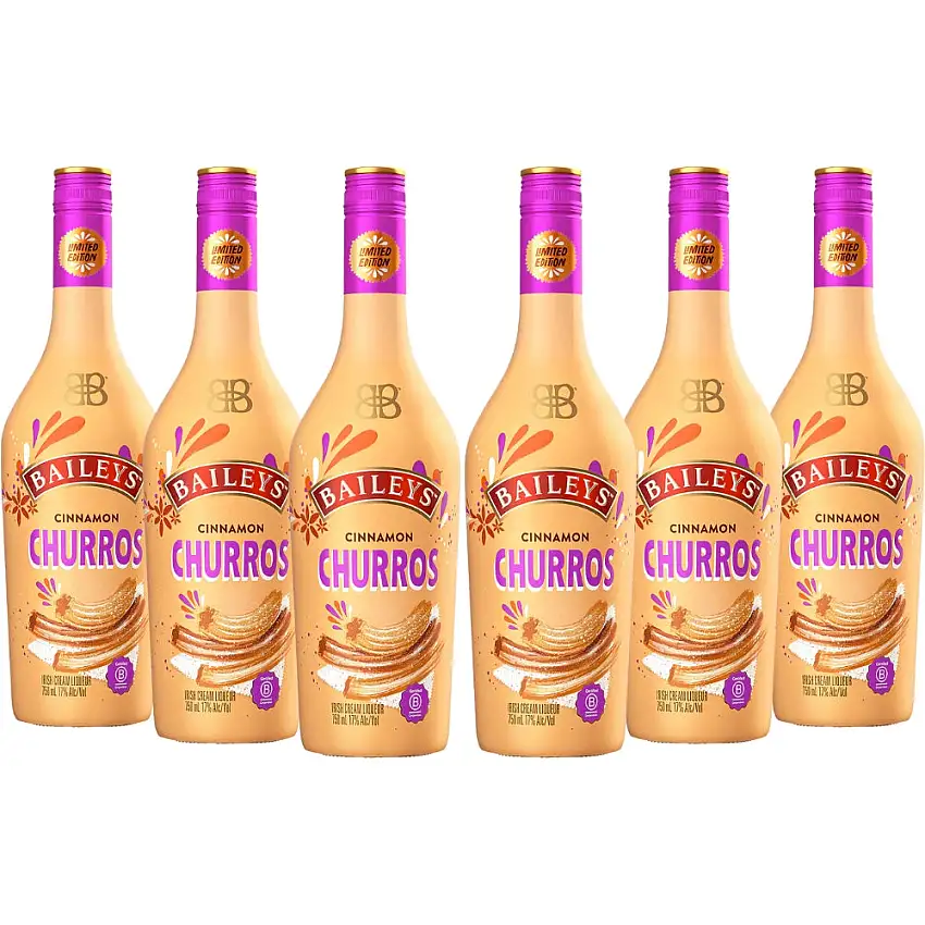 Bailey's Cinnamon Churros 6pk - 6 Pack 750ml Bottle