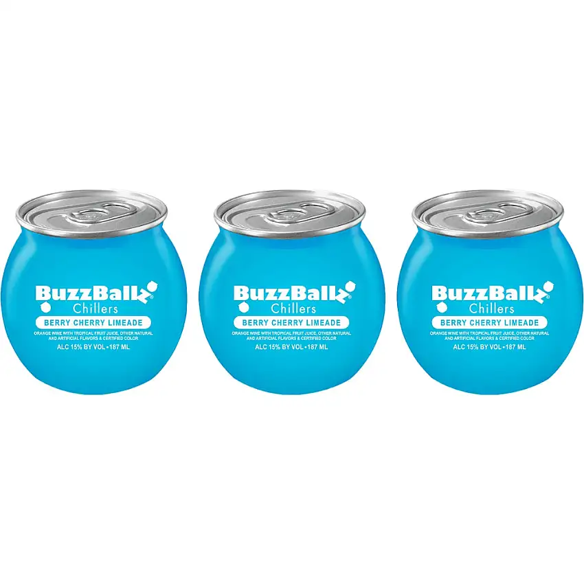 Buzzballz Berry Cherry Limeade Chiller 3pk - 3 x 187ml Cans
