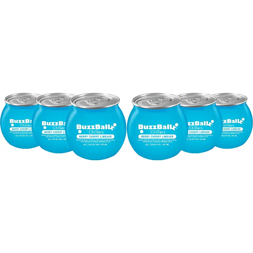 Buzzballz Berry Cherry Limeade Chiller 6pk - 6 x 187ml Cans