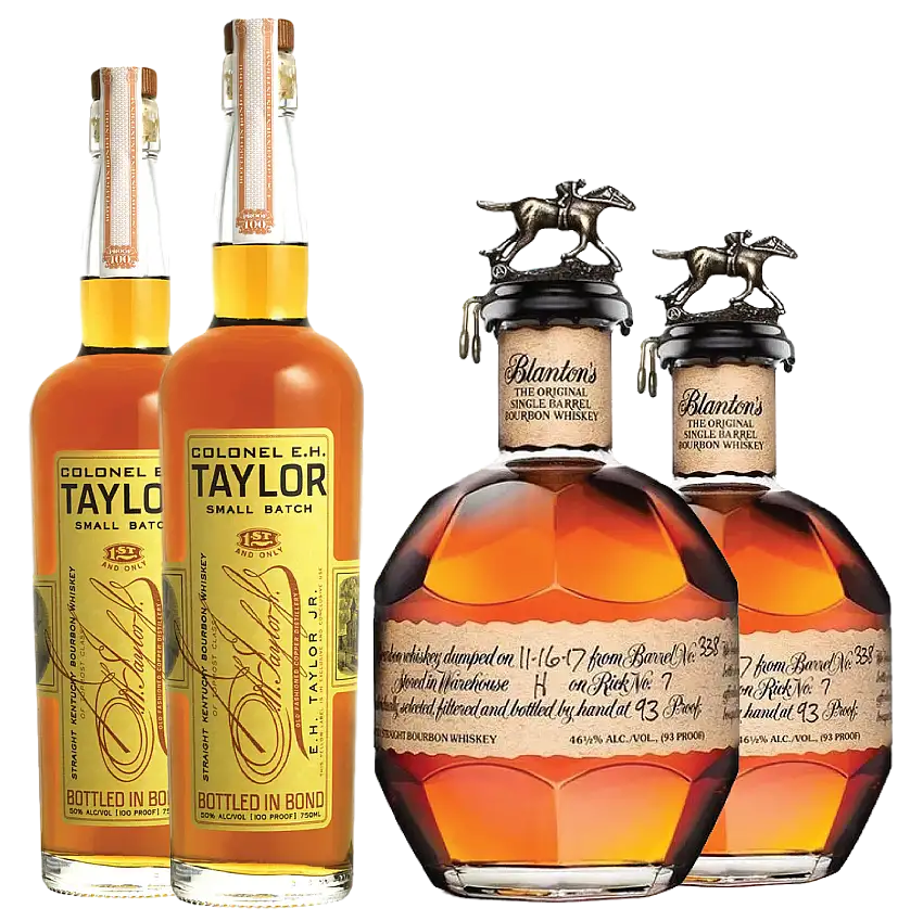2 Blanton's Single Barrel and 2 Colonel E.H Taylor Small Batch Bundle