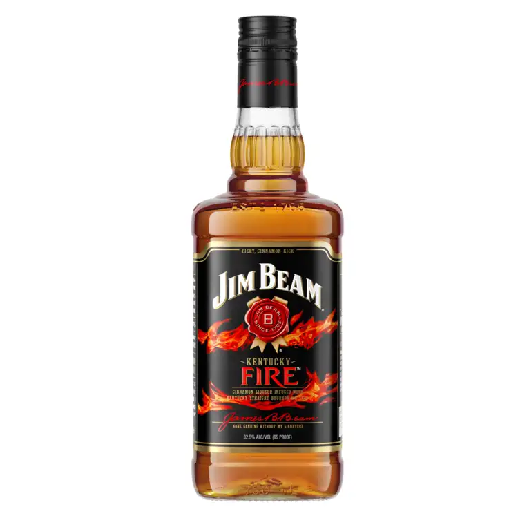 Jim Beam Cinnamon Flavored Whiskey Kentucky Fire - 750ML Bottle