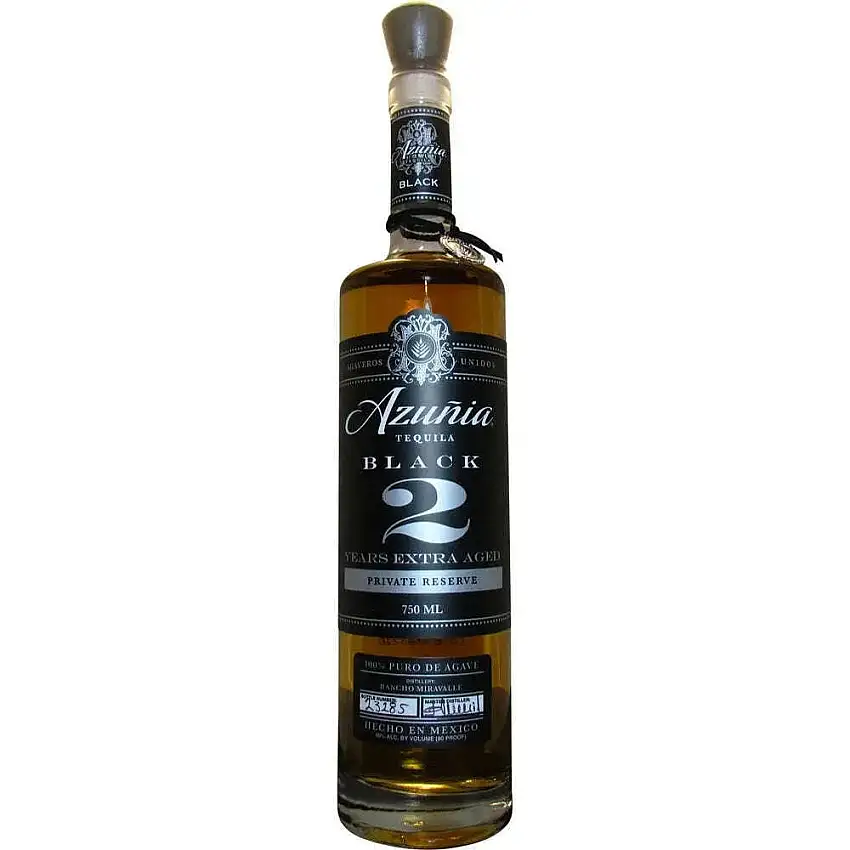 Azunia 2 Year Black Extra-Aged Special Reserve Anejo Tequila