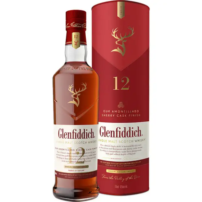 Glenfiddich 12 Year Sherry Cask Scotch 750ML