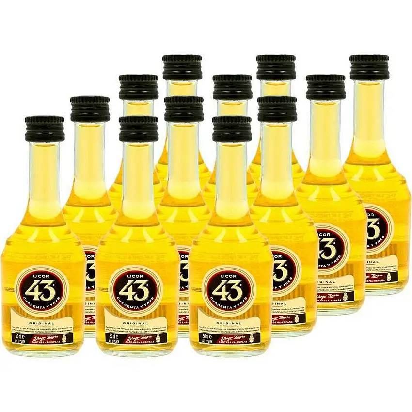 Licor 43 Original 12 x 50ml | Mini Alcohol Bottles