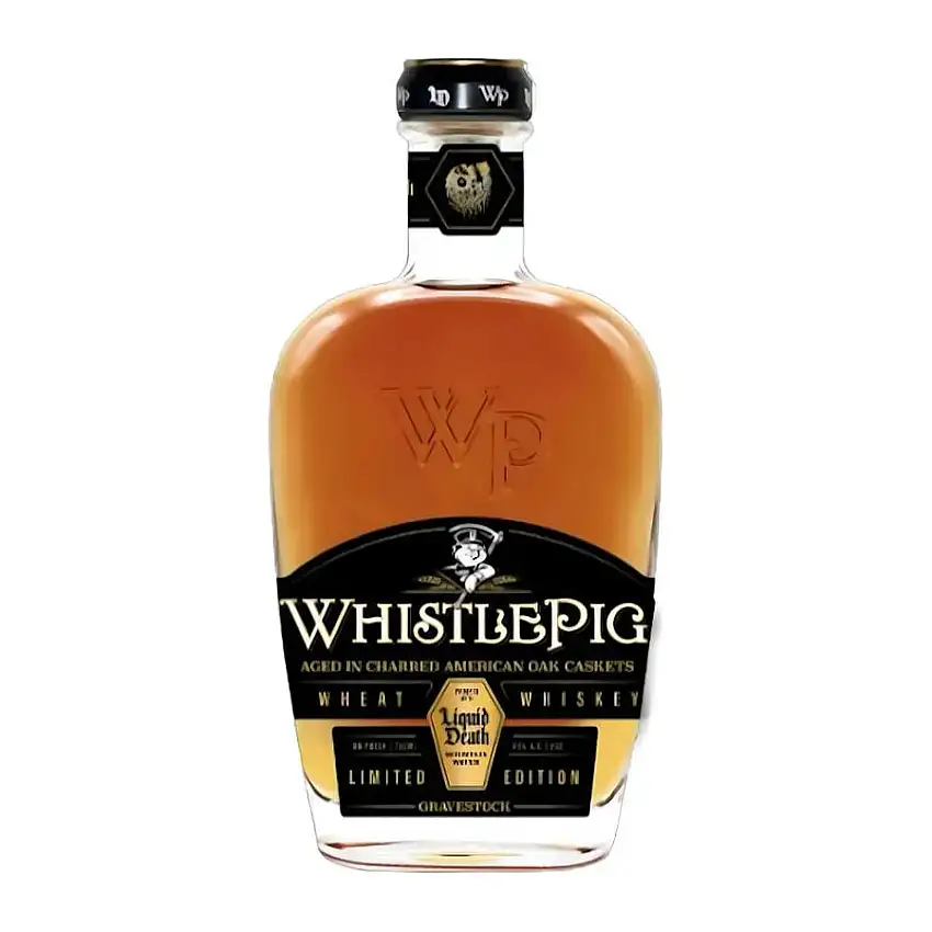 WhistlePig Liquid Death Gravestock Wheat Whiskey
